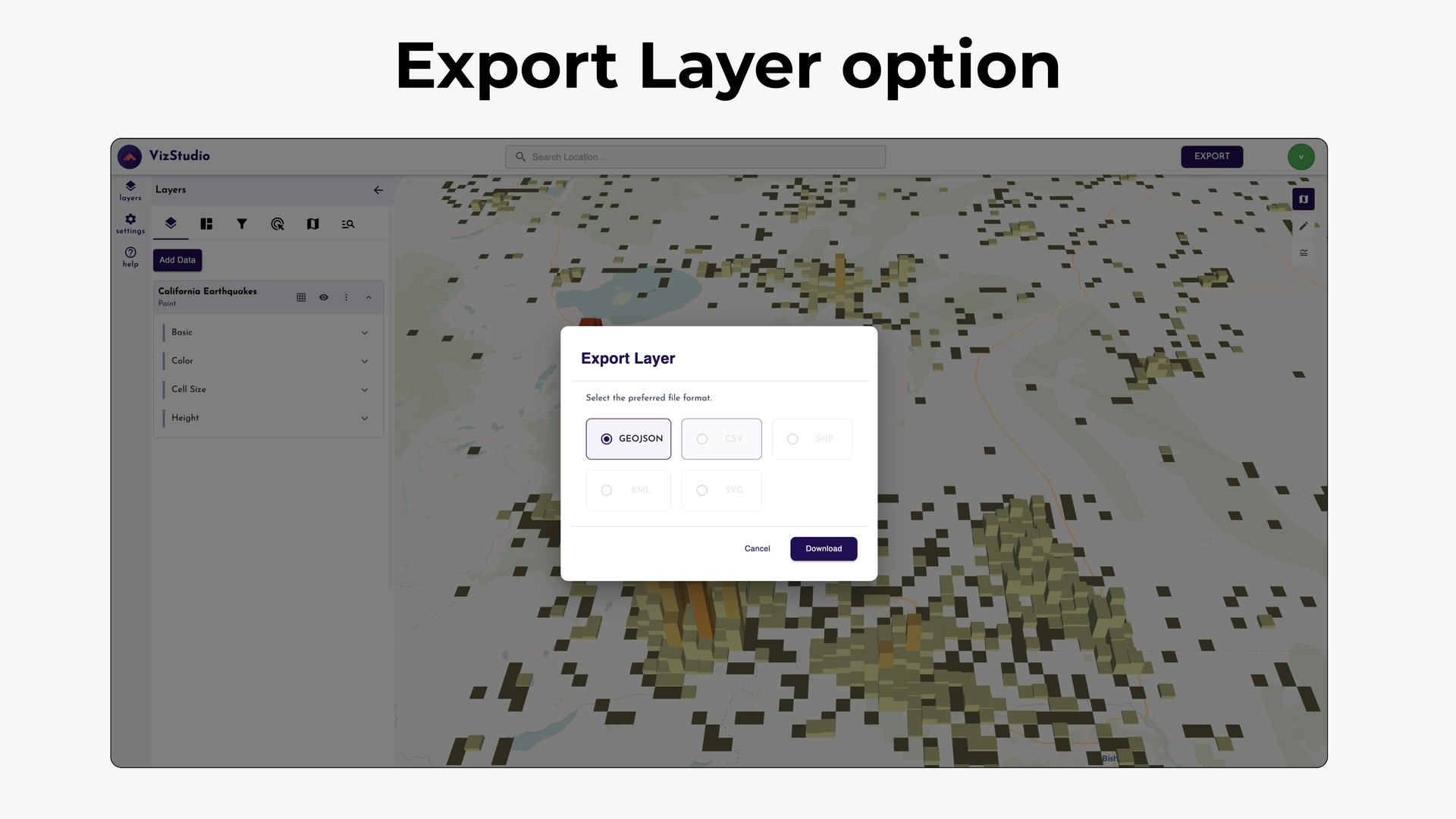 Export Options