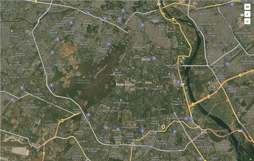 Base Map - Hybrid Satellite